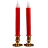 Luz Electrónica de Vela Simulada LED, Roja, para Uso Doméstico, Ofrenda de Incienso de Año Nuevo, Luz de Vela sin Humo, para Ofrenda a Buda, Portavelas, Boda, Inauguración de Casa