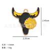 Pulsera Colgante Pequeño de Vaquero Occidental Collar Accesorios de Joyería DIY Pintura al Óleo Caballo Sombrero Cabeza de Toro Botas Colgante de Gato