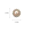 Dijes desmontables para zapatos DIY transfronterizos, accesorios de hebilla de cadena de girasol con perlas y diamantes de imitación, pieza única