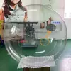 Cubierta de Polvo de Vidrio Hemisférico Acrílico Accesorio Decorativo Pantalla de Lámpara Hemisferio Hueco Transparente Bola de Arranque