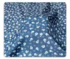 Tecido de seda coreana de alta qualidade Tecido com estampa floral pequena Vestido saia pequena Tecido de chiffon fresco feminino Qipao