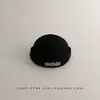 Bonito Sombrero de Bebé con Letras Coreanas Otoño e Invierno Sombrero de Propietario para Hombres y Mujeres Pana Cálido Resistente al Viento Fábrica de Sombreros