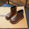 Botas para Niña 2026 Otoño Nuevo Estilo Botas Martin para Niños Estilo Otoño e Invierno Zapatos para Bebé Niño Botas Cortas Zapatos con Felpa Adicional con Algodón Adicional