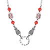 Collar de ágata roja con mantra de seis palabras, esmalte cloisonné, color, moda nacional, Piscis, joyería nueva de estilo retro chino para mujer, que combina con todo