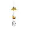 Carrillón de Viento para Patio Exterior Jardín Colgante de Cristal Atrapasoles Colgante de Abeja Panal Flor Colgante Suministro Transfronterizo