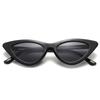Óculos de Sol Retro Olho de Gato Triangular para Rosto Pequeno para Mulheres, Óculos de Sol Ins Pretos de Alto Nível de Armação Pequena para Proteção Solar, Estilo