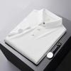 Sudeste Asiático Transfronteiriço Toque Fresco Sem Costura Colado Manga Curta Camisa Polo Masculina Business Cor Sólida Tricô Camiseta Masculina Top