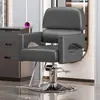 Cadeira de barbeiro, assento para salão de cabeleireiro, pode ser reclinar, girar e ajustar a altura, cadeira especializada para permanente e coloração, cadeira de salão de cabeleireiro