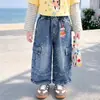 Pantalones Vaqueros con Estampado Integral de Estrellas para Niños 2026 Nuevo Estilo Primavera/Otoño Niños y Niñas Bolsillos Pantalones Cargo Casuales para Bebé Pantalones Largos Modernos