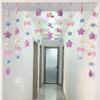 Cortina de Puerta Planeta Rosa, Sin Taladrar, Cortina de Puerta Colgante para Decoración de Pared, Lindo Arreglo de Corazones Femeninos, Cortina Femenina de Aspecto Elegante