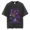 Código Europeu TransfronteiriçoHomens Anime Japonês Vintage Pokemon Estampa Gengar