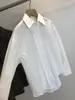 ¡La blusa es absolutamente impresionante! Estilo supermodelo, diseño francés L*mair, silueta holgada elegante, camisa resistente a las arrugas y que no necesita planchado para mujer, nueva para otoño