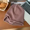 Gorro Mismo Estilo que Ju Jingyi para Mujer, Modelo Nuevo 2026, Circunferencia de Cabeza Grande, Gorro con Borde Enrollado, Gorro de Punto de Alta Gama para Otoño e Invierno para Hombres