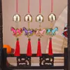 Sino dos Ventos Pingente Sucesso de Ano Novo DIY Decoração Festival de Primavera Pingente Longo com Franja Decoração de Inauguração