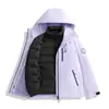 Chaqueta tres en uno para hombres y mujeres, ropa de montaña moderna para exteriores, conjunto desmontable de dos piezas, abrigo a prueba de frío y cálido