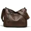 Bolsa Feminina Nova Moda Transfronteiriça Nova Versátil Bolsa de Ombro Único Bolsa de Mãe Grande Capacidade Couro Macio Bolsa Transversal Bolsa Casual