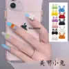 Manicure de Celebridade da Internet Joias de Desenho Animado Liga Metálica Coelho Estéreo Laço Decoração de Unha Grampo de Cabelo DIY Acessórios de Unha Vestíveis