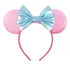 Acessórios de cabelo do Mickey transfronteiriços bordado lantejoulas laço faixa de cabeça de festa faixa de cabeça de parque de diversões férias acessórios de cabelo infantis pronta entrega