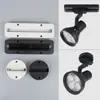 Trilho de teto tipo disco de montagem aparente, tipo dois fios, spotlight de disco para trilho LED, base de montagem aparente, caixa de energia de conversão