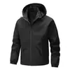 Chaqueta cortavientos impermeable para hombre con capucha, estilo primavera y otoño, chaqueta deportiva casual, para uso en exteriores, admite impresión personalizada a partir de imagen