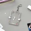 Monvkaka Orejas y Alas con Forma de Animal Portatarjetas Pequeño Portatarjetas de Acrílico Ángel Portatarjetas Pequeño Tarjeta de Identificación Portatarjetas Rígido