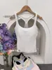 Camisola de Verão para Mulheres com Bojos Embutidos, Peça Externa Sexy Costas Abertas, Lingerie de Decote Quadrado