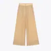 Roupas Europeias e Americanas Transfronteiriças Femininas Za Outono e Inverno Casuais Versáteis Efeito Amassado Transparente Calças de Perna Larga