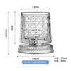 Taza giratoria Haishiman moderna para aliviar el estrés para uso en casa, vaso de whisky de alto valor, vaso de licor con base de cristal de lujo ligero
