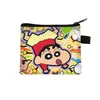 Nova Bolsinha de Moedas do Crayon Shin-chan Fofa Desenho Animado Bolsa de Moedas com Zíper Bolsa Pequena de Armazenamento para Estudantes Atacado