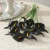 Lirios de cala artificiales de PU, flores artificiales para bodas, decoración del hogar, arreglos florales de mesa, venta al por mayor transfronteriza de Amazon