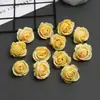 Xiaoqiao Flor de Rosa Artificial para Manualidades Broche de Pelo Arreglo Floral Pastel Decoración de Boda Decoración de Coche de Boda Flor Artificial Mayoreo