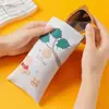 Bolsa Portátil para Gafas, Bolsa de Almacenamiento para Gafas de Sol, Bolsa de Terciopelo Anti-Presión, Cierre Automático de Resorte, Estuche de Alta Gama para Gafas