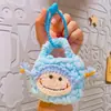 Produto Acabado Tricotado à Mão Bolsa para Armazenamento de Fone de Ouvido Capa Protetora, Pelúcia e Fofo, Pequena Carteira de Tricô Artesanal Puro para Meninas