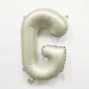 Cor Retrô 16 polegadas Branco Creme Letra A-Z Número 0-9 Festa Inglês Aniversário Conjunto Balões Decorativos de Folha de Alumínio
