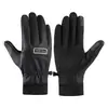 Guantes Calientes de Otoño e Invierno para Hombre, Forrados de Felpa, Cálidos, Antideslizantes, Repelentes al Agua, Cortavientos, Forrados de Felpa, Gruesos para Ciclismo al Aire Libre, a Prueba de Frío
