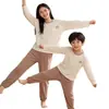 Pijama Adolescente, Conjunto de Roupa de Casa Infantil 100% Algodão, Roupas de Ar Condicionado para Meninos Primavera e Verão, Camisetas de Base Femininas para Estudantes