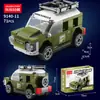 Compatível com Blocos de Montar Carro de Corrida Esportivo com Tração nas Quatro Rodas Mini Lego para Crianças e Meninos, Brinquedos de Montar de Presente, Brinquedos de Barraca de Rua