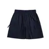 Pantalones cortos de trabajo casuales funcionales urbanos grises, secado rápido, ligeros para hombre, shorts deportivos con cordón hasta la rodilla, pantalones holgados de verano