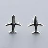 Brincos de Prata de Lei S925, Brincos Fofos de Avião com Gota de Óleo, Joias de Prata de Lei Femininas Estilo Coreano, Brincos Versáteis