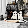 Clásico Transfronterizo Europeo y Americano Fantasma de Halloween Boo Gato Negro Elfo Cojín de Mesita de Noche Almohada Cojín de Sofá Funda de Cojín Lumbar