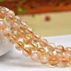 Fornecimento Direto da Fábrica de Contas Soltas de Cristal Torre Amarela Acessórios para Joias DIY Contas para Pulseiras Contas Redondas de Citrino Produtos Semi-Acabados Atacado