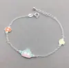 Pulsera de Plata de Ley S925 Nueva Pulsera de Payaso con Goteo de Dopamina Joyería de Plata para Mujer Venta Directa de Fábrica Transfronteriza