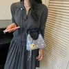 Bolsa Nuvem de Bolinhas Feminina Pequena Plissada 2026 Verão Nova Moda Versátil Diária com Corrente Transversal