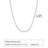 Collares Cadena de Bolitas de Acero Inoxidable Collar para Mujer Joyería Water Creek Spring BR-1320