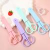Tijeras para Estudiante de Rana con Cubierta Protectora Tijeras de Modelado Papelería de Arte Oficina con Tijeras para Niños