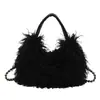 Bolso de peluche tipo dumpling exquisito estilo coreano ins, nuevo bolso de hombro versátil de moda 2026, bolso cruzado lindo y elegante