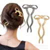 Horquillas en forma de U Europeas y Americanas, Horquillas de Aleación de Alta Gama para la Parte Trasera de la Cabeza, Elegantes Horquillas para Moños para Mujeres, En Stock