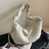 Bolso de Pana para Mujer, Bolso Cruzado, Nuevo Modelo Otoño e Invierno 2026, Gran Capacidad, Versátil, Bolso de Hombro Tipo Bollo de Moda Este Año