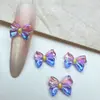 2025 Nova Resina Colorida Aurora Laço DIY Arte de Unhas Joias Acessórios Capa de Celular Adorno de Cabeça Unhas Vestíveis