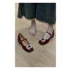 Elegantes Zapatos de Salón para Mujer con Faldas, Suaves Zapatos de Estilo Nocturno, Nuevos Zapatos Mary Jane de Tacón Alto de Moda Primavera 2025 Versátiles
